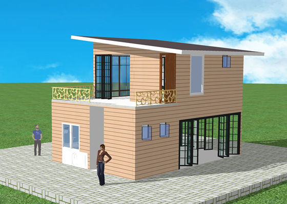 جودة  Prefab Lightweight Steel Structure Q235 Light Steel Villa Duplex Apartment مصنع