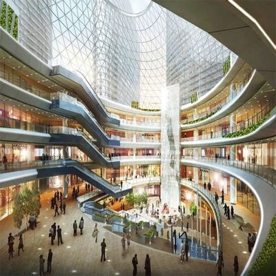 هيكل فولاذي عالي الارتفاع مسبقة الصنع Q235B إطار فولاذي مباني شاهقة الارتفاع