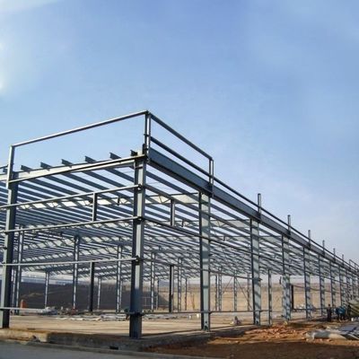 Q235 الفضاء الإطار الصلب هيكل مستودع الهيكل المعدني الجاهزة للحريق