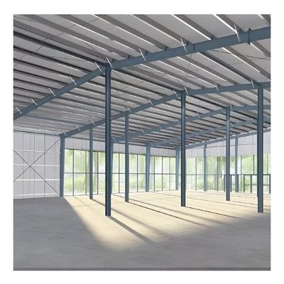Q235 الفضاء الإطار الصلب هيكل مستودع الهيكل المعدني الجاهزة للحريق
