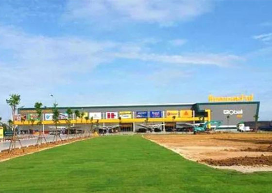 Q355 Q235 التجاري الصناعي الإطار الصلب بناء المباني الجاهزة