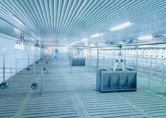 هيكل فولاذي مقاوم للرياح خنزير البيت بوابة إطار فولاذي مسبق الصنع ISO9001