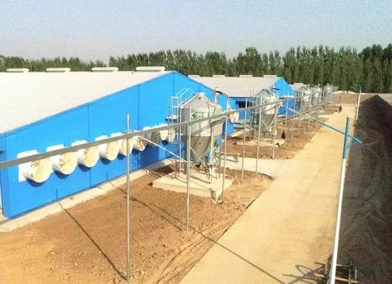 OEM / ODM الهيكل الصلب خنزير البيت حريق المباني الجاهزة مزرعة