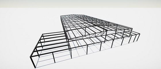 مستودع الهيكل الفولاذي للرفع الاختياري مع المدادة الفولاذية C / Z-Section