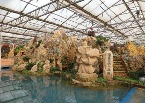 الأنبوب المجلفن لمشاهدة معالم المدينة مطعم الدفيئة على شكل مخصص 4600㎡