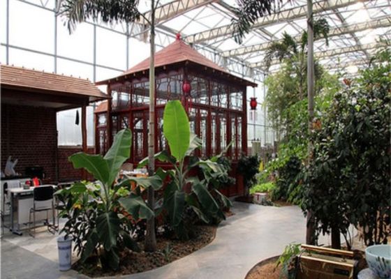 خفيفة الوزن الصلب لمشاهدة معالم المدينة زجاج Venlo Glass Greenhouse Restaurant على شكل مخصص