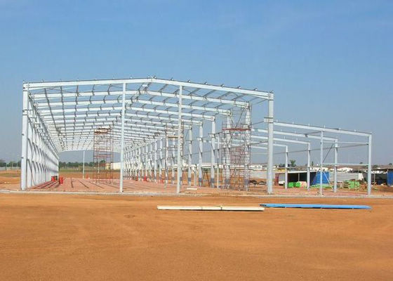 Q235 / Q355 الهيكل الصلب مستودع المباني الجاهزة الهياكل الفولاذية