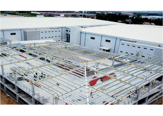 Q355 / Q235 الهيكل الفولاذي مصنع مرآب إطار مبنى جاهز
