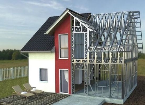 هيكل فولاذي مبنى سكني منزل مصنوع من قبل تصميم مخصص