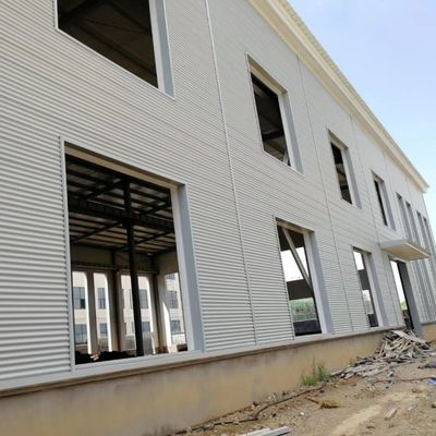 التصميم الحديث مبنى معدني خفيف ورشة عمل الهيكل الفولاذي المجهز