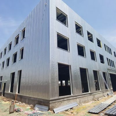 مصنع الهياكل الفولاذية عالية الدقة مع فترة بناء قصيرة