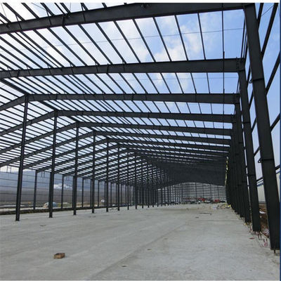 Q355B/ Q235B مستودع معدني من الصلب يحتوي على أعمدة قسم H مطاطية ساخنة