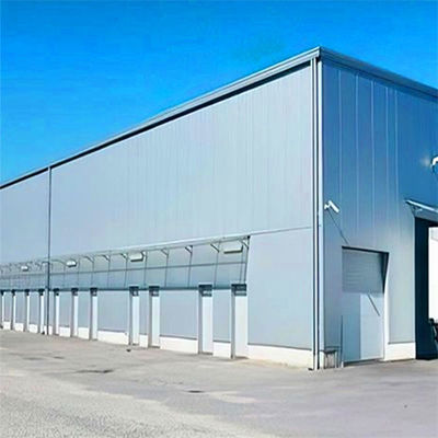 ورشة عمل هيكل الفولاذ المغلف مع Z Section Purlin و UPVC Downpipe