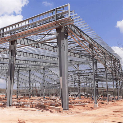 الصلب المقطوعة H الصلبة المطاطية الساخنة العمود والعوارض لبناء ورشة العمل الفولاذية متعددة الاستخدامات