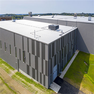 ورشة عمل الإطار الفولاذي الخفيف الجاهزة مصنع تجهيز الذرة الفولاذية