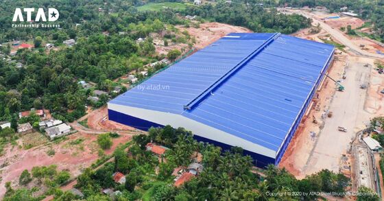 ورشة معالجة وتصنيع هياكل الصلب المصدر المتقدمة