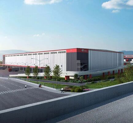 Q355/ Q235 ورشة عمل لهياكل الصلب مع خدمة معالجة إزالة الملفات